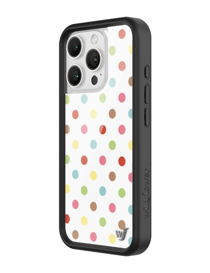 Wildflower iPhone case 16 Pro Polka Dot Confetti Multicolored Cute