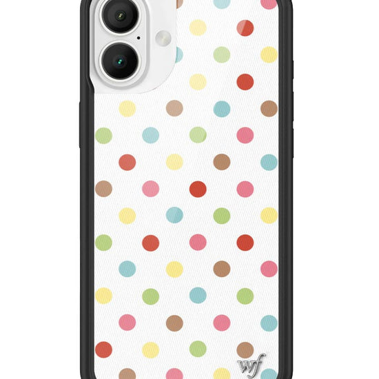 Wildflower iPhone case 16 Plus Polka Dot Confetti Multicolored Cute