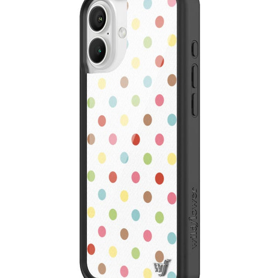 Wildflower iPhone case 16 Plus Polka Dot Confetti Multicolored Cute