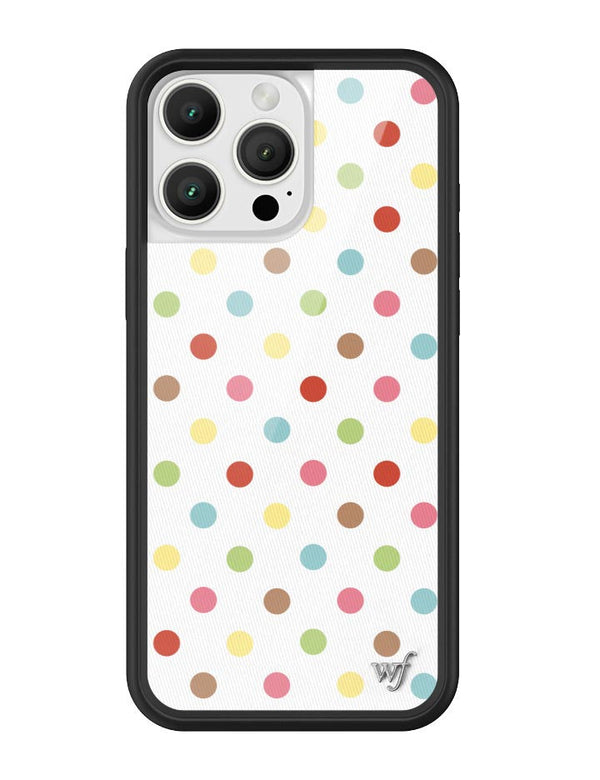 Wildflower iPhone case 16 Pro Max Polka Dot Confetti Multicolored Cute