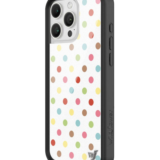 Wildflower iPhone case 16 Pro Max Polka Dot Confetti Multicolored Cute