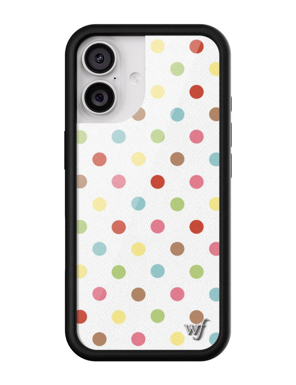 Wildflower iPhone case 17 Polka Dot Confetti Multicolored Cute