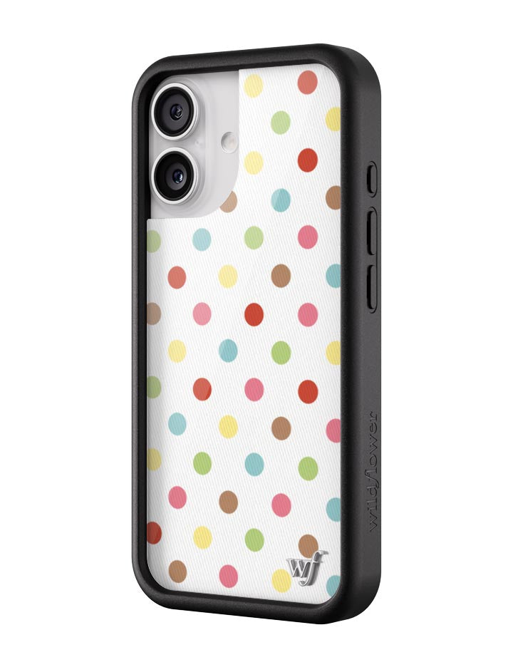 Wildflower iPhone case 17 Polka Dot Confetti Multicolored Cute