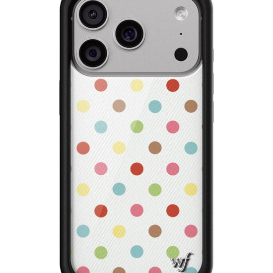 Wildflower iPhone case 17 Pro Polka Dot Confetti Multicolored Cute