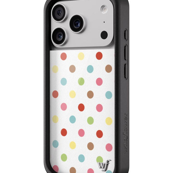 Wildflower iPhone case 17 Pro Polka Dot Confetti Multicolored Cute