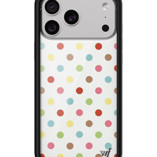 Wildflower iPhone case 17 Pro Max Polka Dot Confetti Multicolored Cute