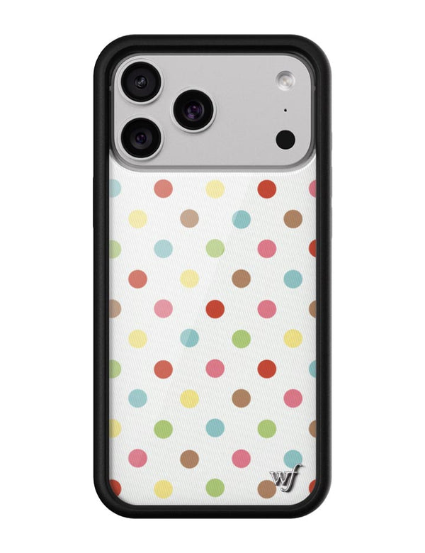 Wildflower iPhone case 17 Pro Max Polka Dot Confetti Multicolored Cute