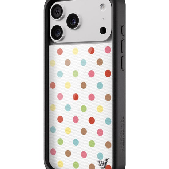 Wildflower iPhone case 17 Pro Max Polka Dot Confetti Multicolored Cute