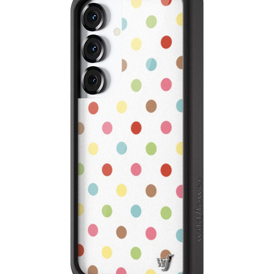 Wildflower Galaxy S25 case Polka Dot Confetti Multicolored Cute