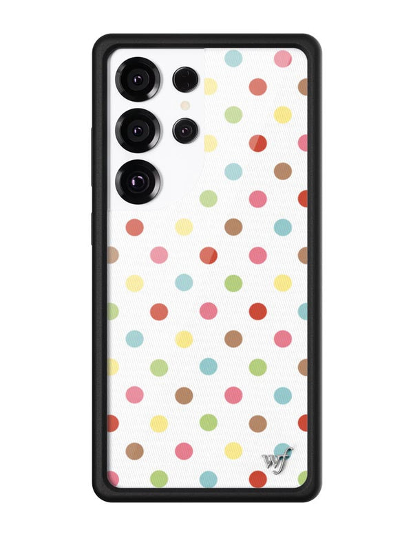 Wildflower Galaxy S25 case Ultra Polka Dot Confetti Multicolored Cute