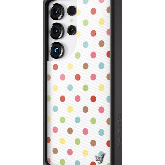 Wildflower Galaxy S25 case Ultra Polka Dot Confetti Multicolored Cute