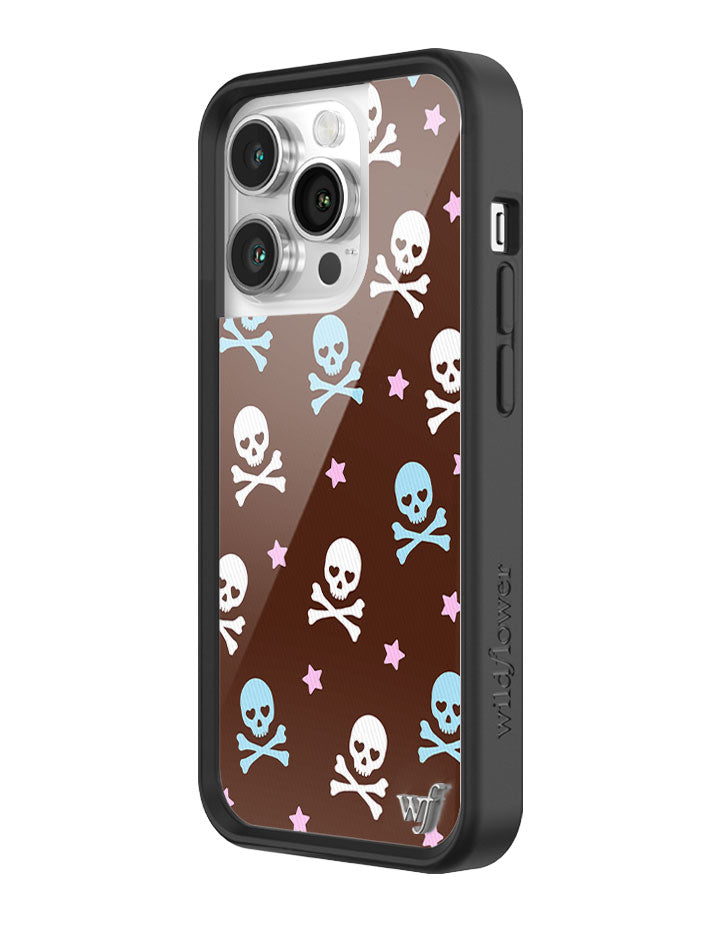 Wildflower Cross Bones iPhone 14 Pro Case