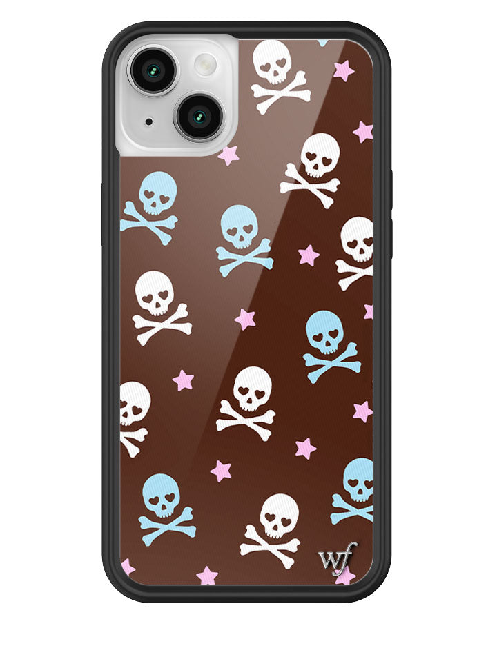 Wildflower Cross Bones iPhone 14 Plus Case