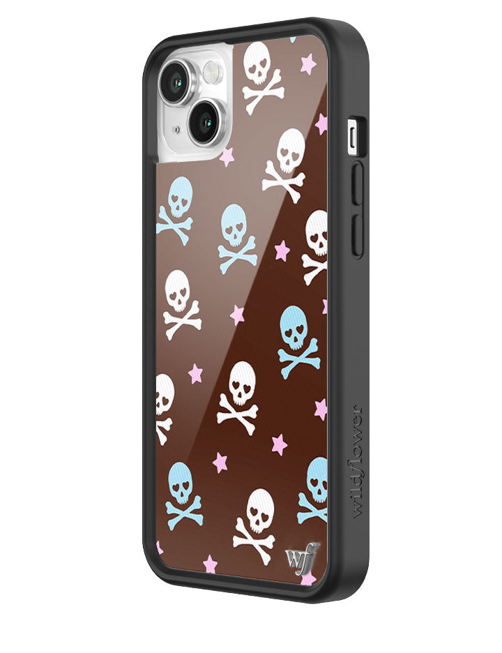 Wildflower Cross Bones iPhone 14 Plus Case