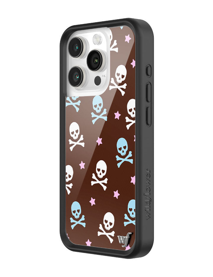 Wildflower Cross Bones iPhone 15 Pro Case