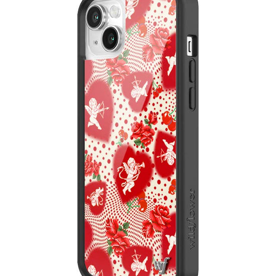 Wildflower iPhone case 13 Cupid Dot Hearts Red Cute