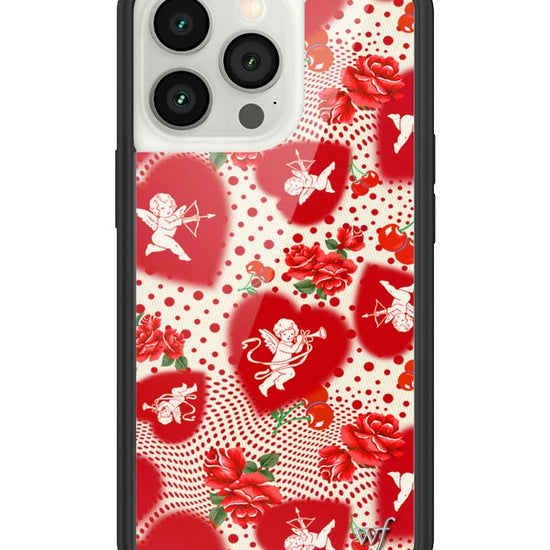 Wildflower iPhone case 13 Pro Cupid Dot Hearts Red Cute