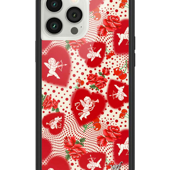 Wildflower iPhone case 13 Pro Max Cupid Dot Hearts Red Cute