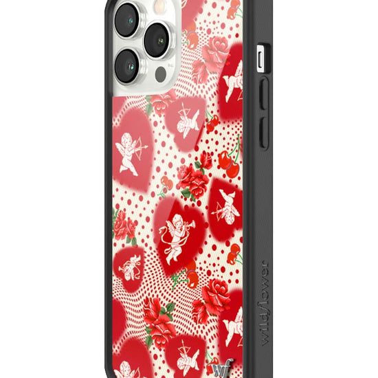 Wildflower iPhone case 13 Pro Max Cupid Dot Hearts Red Cute