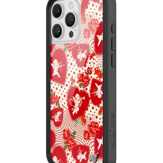 Wildflower iPhone case 16 Pro Max Cupid Dot Hearts Red Cute