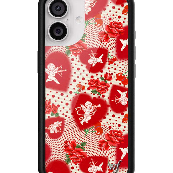 Wildflower iPhone case 17 Cupid Dot Hearts Red Cute