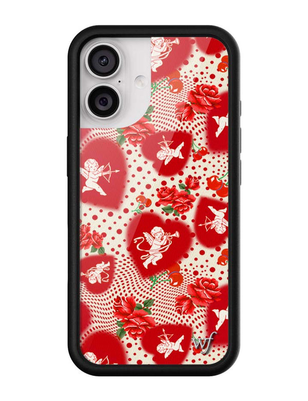 Wildflower iPhone case 17 Cupid Dot Hearts Red Cute