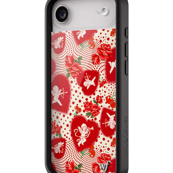 Wildflower iPhone case Air Cupid Dot Hearts Red Cute