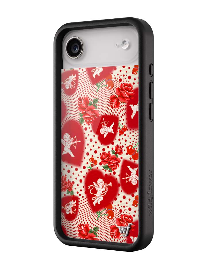 Wildflower iPhone case Air Cupid Dot Hearts Red Cute