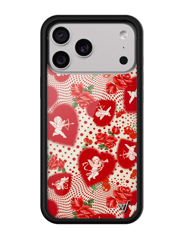 Wildflower iPhone case 18 Pro Max Cupid Dot Hearts Red Cute