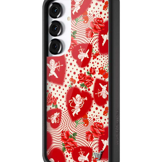 Wildflower Galaxy S25 case Plus Cupid Dot Hearts Red Cute