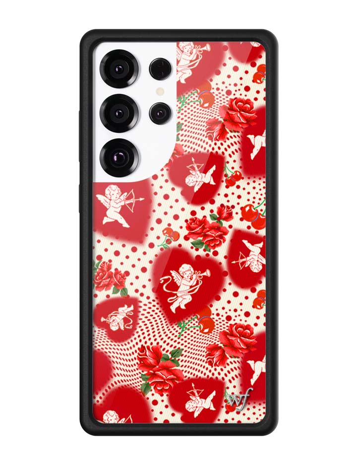 Wildflower Galaxy S25 case Ultra Cupid Dot Hearts Red Cute