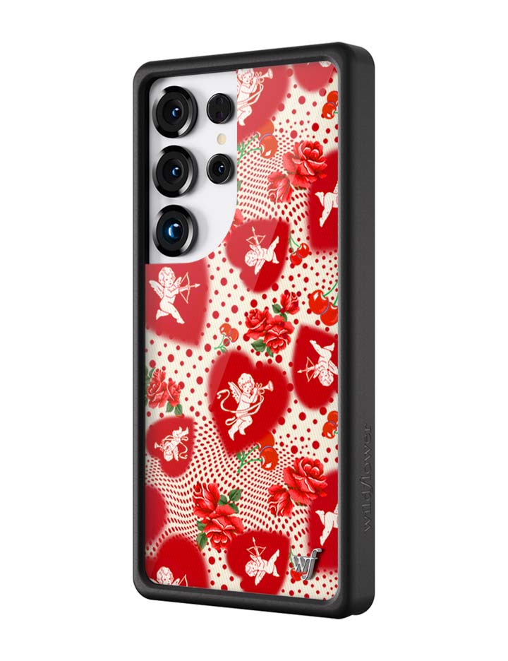 Wildflower Galaxy S25 case Ultra Cupid Dot Hearts Red Cute