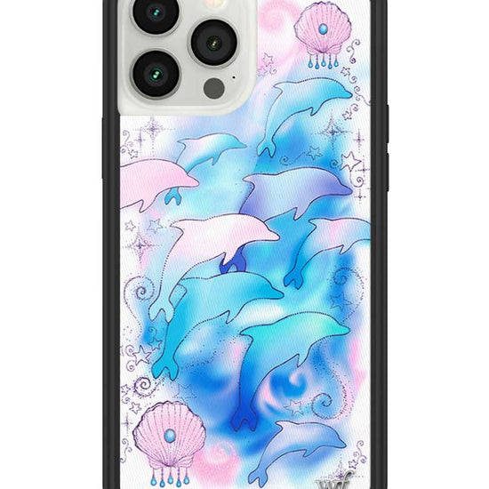 Wildflower iPhone case 13 Pro Max Dolphin Dreams Blue Cute