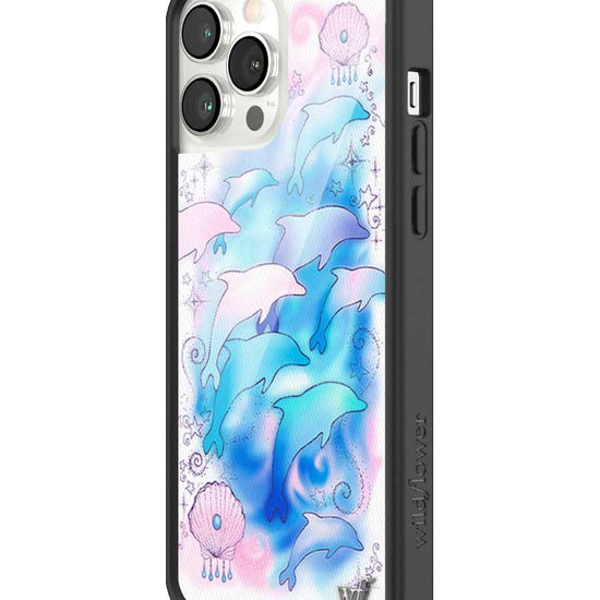 Wildflower iPhone case 13 Pro Max Dolphin Dreams Blue Cute