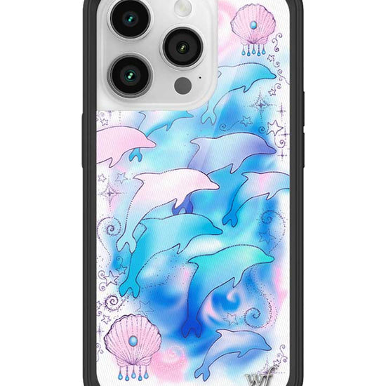 Wildflower iPhone case 14 Pro Dolphin Dreams Blue Cute