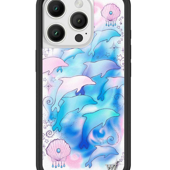 Wildflower iPhone case 16 Pro Dolphin Dreams Blue Cute