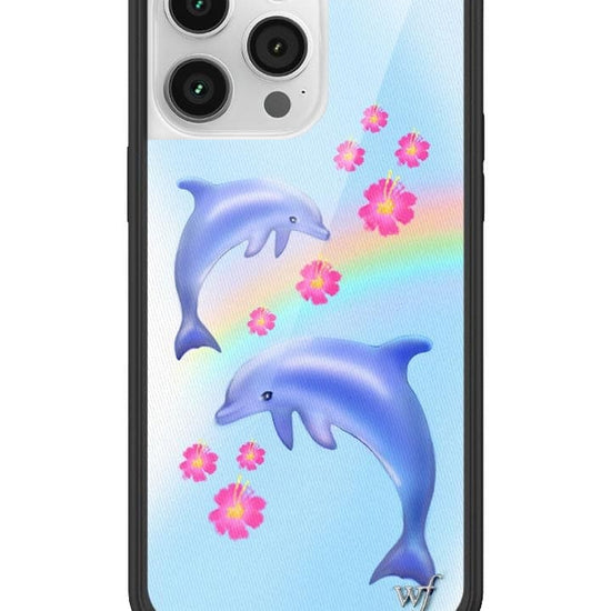Wildflower Dolphin Love iPhone 14 Pro Max Case