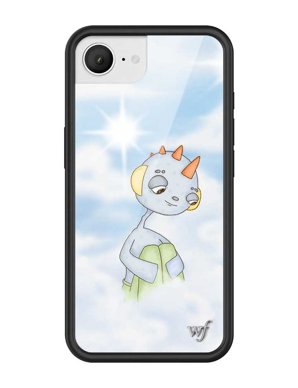 Wildflower iPhone case 16e Drew Blue Clouds Pink Cute