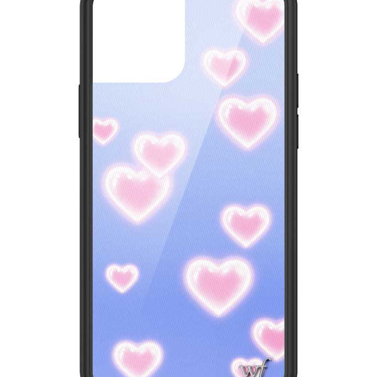 Wildflower iPhone case 12/12 Pro Dreamy Hearts Blue Pink Cute