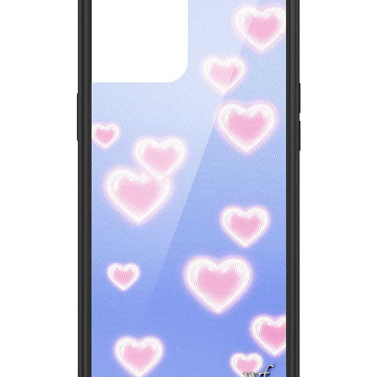 Wildflower iPhone case 12 Pro Max Dreamy Hearts Blue Pink Cute