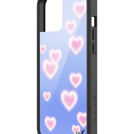 Wildflower iPhone case 12 Pro Max Dreamy Hearts Blue Pink Cute