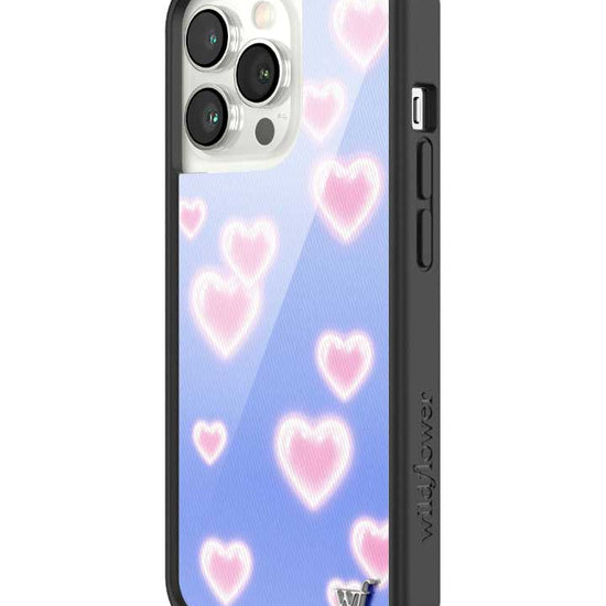 Wildflower iPhone case 13 Pro Dreamy Hearts Blue Pink Cute