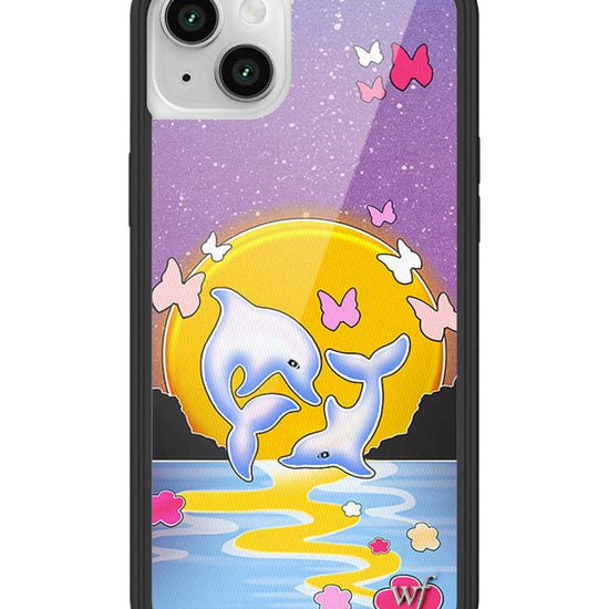 Wildflower iPhone case 14 Dolphin Sunset Animals Cute
