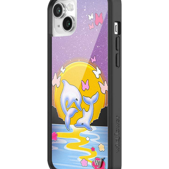 Wildflower iPhone case 14 Dolphin Sunset Animals Cute