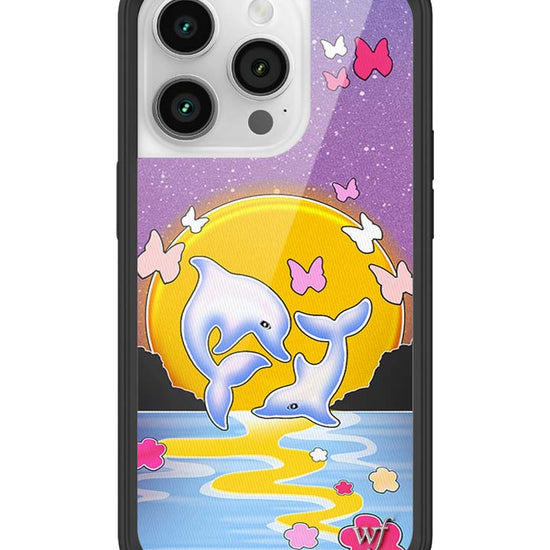 Wildflower iPhone case 14 Pro Dolphin Sunset Animals Cute