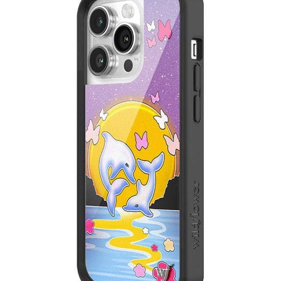Wildflower iPhone case 14 Pro Dolphin Sunset Animals Cute