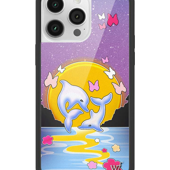 Wildflower iPhone case 14 Pro Max Dolphin Sunset Animals Cute