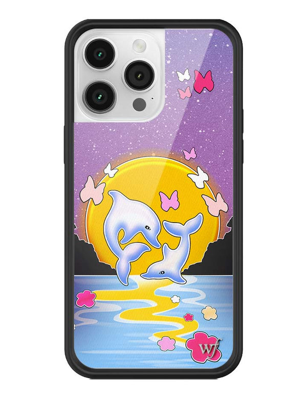 Wildflower iPhone case 14 Pro Max Dolphin Sunset Animals Cute