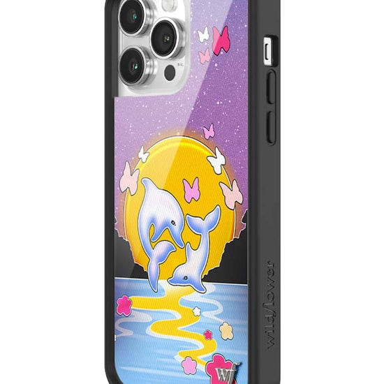 Wildflower iPhone case 14 Pro Max Dolphin Sunset Animals Cute