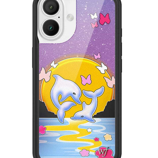 Wildflower iPhone case 16 Dolphin Sunset Animals Cute